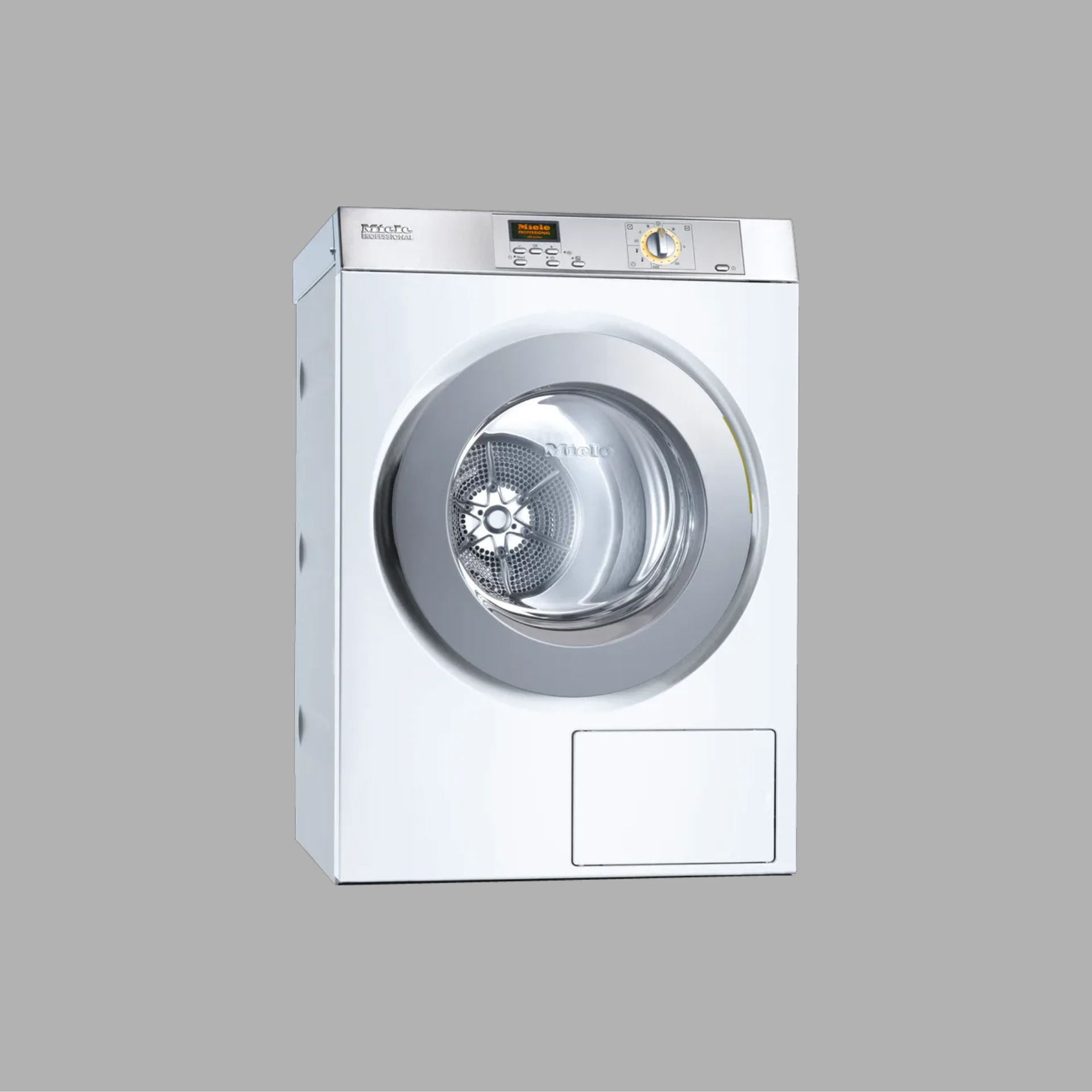 Miele PT 5186 XL dryer on grey background